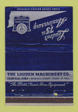 Matchbook Cover - Louden Machinery Fairfield IA 40 Strike