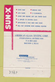 Matchbook Cover - Sun X Glass Tinting Port Arthur TX 40 Strike