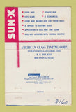 Matchbook Cover - Sun X Glass Tinting Wilkes Barre PA 40 Strike