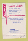 Matchbook Cover - Sun X Glass Tinting Fort Lauderdale FL WEAR 40 Strike