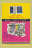 Matchbook Cover - Space Saver Kleenex Box tissues 40 Strike