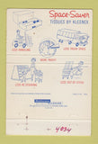 Matchbook Cover - Space Saver Kleenex Box tissues 40 Strike