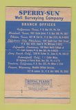 Matchbook Cover - Sperry Sun Well Surveying Houston TX Philadelphia PA 40 Strike