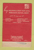 Matchbook Cover - Al Mazula Insurance Plattsburg NY 40 Strike