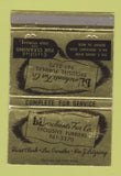 Matchbook Cover - Merchants Fur Detroit MI girlie WEAR 40 Strike