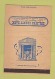 Matchbook Cover - Sullivan County Bank Kingsport TN 40 Strike