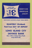 Matchbook Cover - Long Island City Savings Bank NY 40 Strike
