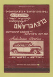 Matchbook Cover - Cleveland Ambulance Service OH 40 Strike