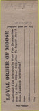 Matchbook Cover - Matchbook Cover Moose Lodge Columbus IN WEAR