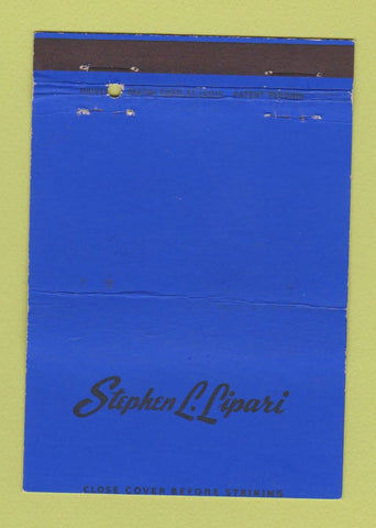 Matchbook Cover - Stephen Lipari Insurance Kansas City MO 40 Strike