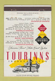 Matchbook Cover - Tourinns Allentown Fort Wayne Pittsburgh Wilmington 40 Strike