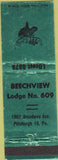Matchbook Cover - Matchbook Cover Moose Lodge Pittsburgh PA Beechview