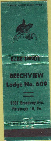 Matchbook Cover - Matchbook Cover Moose Lodge Pittsburgh PA Beechview