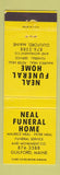 Matchbook Cover - Neal Funeral Home Guilford ME