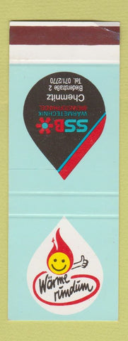 Matchbook Cover - WWB Warmetechnik Brennistoffhandel Chemnitz SAMPLE