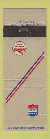 Matchbook Cover - United Airlines Chevron oil gas