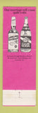 Matchbook Cover - Early Times Whiskey Canada Dry Club Soda