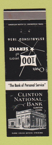 Matchbook Cover - Clinton National Bank Clinton CT