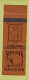 Matchbook Cover - Sirloin Saloon Shelburne Rutland Manchester VT WEAR