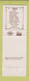 Matchbook Cover - Sirloin Saloon Shelburne Rutland Manchester VT WEAR