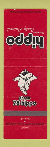 Matchbook Cover - Hippo Party Animal Houston TX