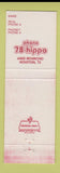 Matchbook Cover - Hippo Party Animal Houston TX