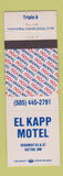 Matchbook Cover - El Kapp Motel Raton NM