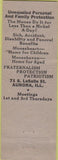 Matchbook Cover - Matchbook Cover Moose Lodge Aurora IL