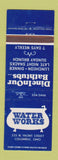 Matchbook Cover - Water Works Columbus OH