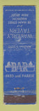 Matchbook Cover - Waverly Tavern Madison NJ WORN