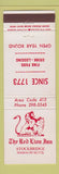 Matchbook Cover - Red Lion Inn Stockbridge MA