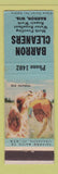Matchbook Cover - Barron Cleaners Barron WI low phone #
