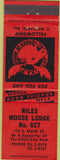 Matchbook Cover - Matchbook Cover Moose Lodge Niles MI