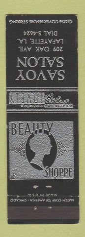 Matchbook Cover - Savoy Salon Lafayette LA
