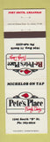 Matchbook Cover - Re-Pete's Place Restaurant Forth Smith AR