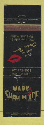 Matchbook Cover - Mark Show Place Portland ME strip club?