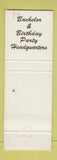 Matchbook Cover - Mark Show Place Portland ME strip club?