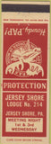 Matchbook Cover - Matchbook Cover Moose Lodge Jersey Shore PA