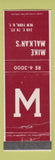 Matchbook Cover - Mike Malkan's New York City WEAR