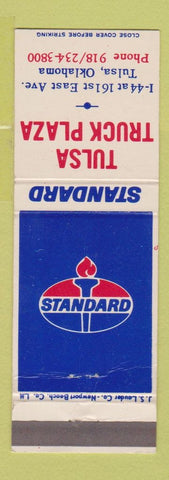 Matchbook Cover - Tulsa Truck Plaza Standard oil gas Tulsa OK WEAR