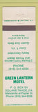 Matchbook Cover - Green Lantern Motel South Lake Tahoe CA