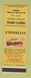 Matchbook Cover - Best Western Frost's Motel Ontario OR