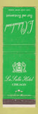 Matchbook Cover - La Salle Hotel Chicago IL Le Chateaubriand Restaurant WEAR