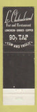 Matchbook Cover - La Salle Hotel Chicago IL Le Chateaubriand Restaurant WEAR