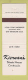 Matchbook Cover - Kiernan's Steak House Dearborn MI