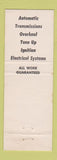 Matchbook Cover - Adren's Auto Service La Crescenta CA