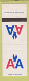 Matchbook Cover - American Airlines
