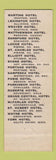 Matchbook Cover - Great Plains Hotels WEAR