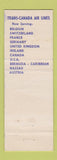 Matchbook Cover - Trans Canada Airlines