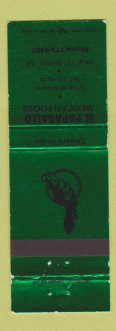 Matchbook Cover - El Papagallo Mexican Restaurant Burson CA